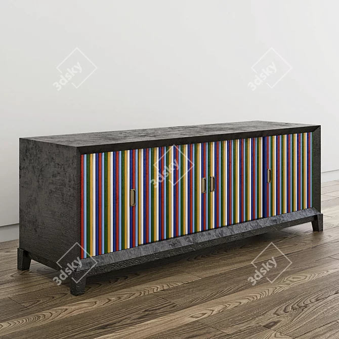 Stylish Harlekin Sideboard 3D model image 1