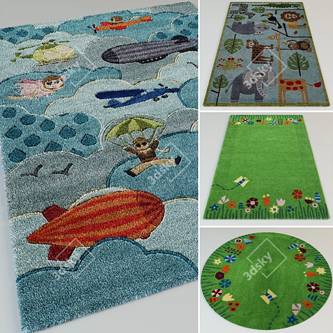 Adorable Nursery Mats 3D model image 1