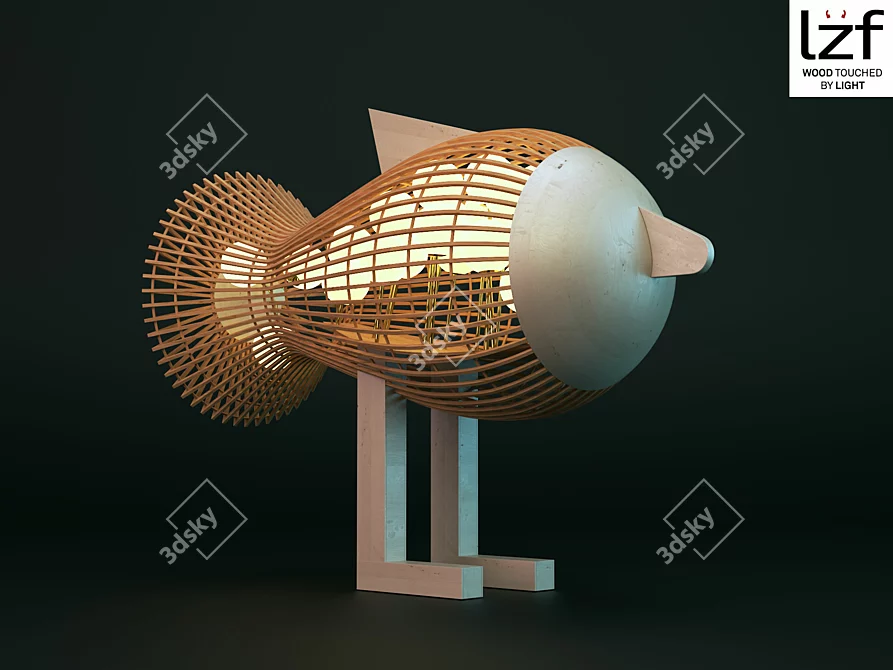 LZF Fish LS Pendant Light 3D model image 1
