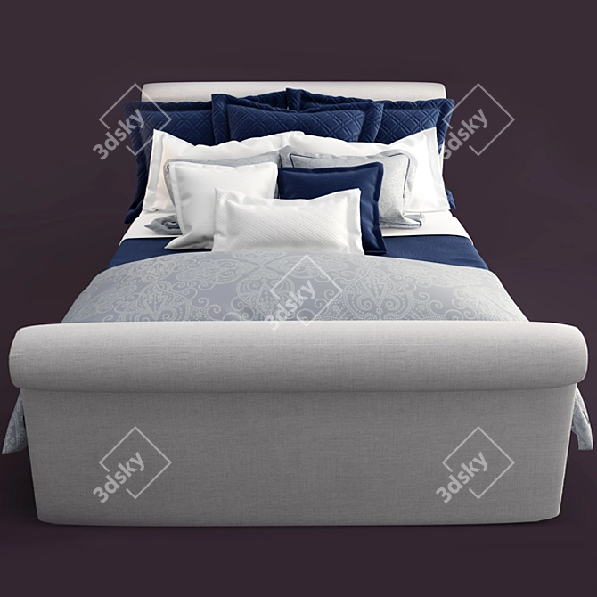 Ralph Lauren Bed Set - Luxe Sleep 3D model image 2