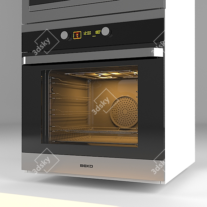 Beko MWB-2310EX & OIM25601X: Ultimate Oven Combo! 3D model image 2