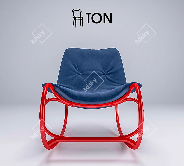 TON Weve Designer Armchair 3D model image 2