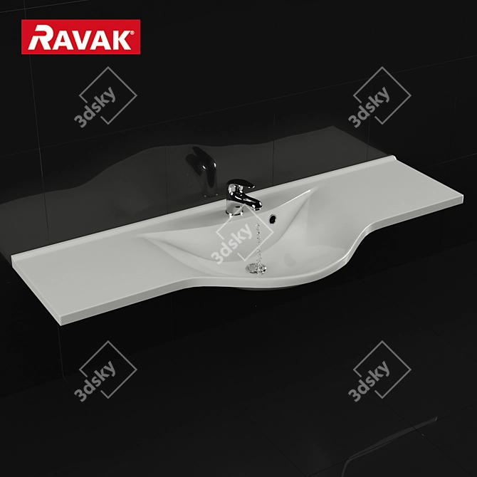 RAVAK Unity 1200 - Sleek and Functional 3D model image 1