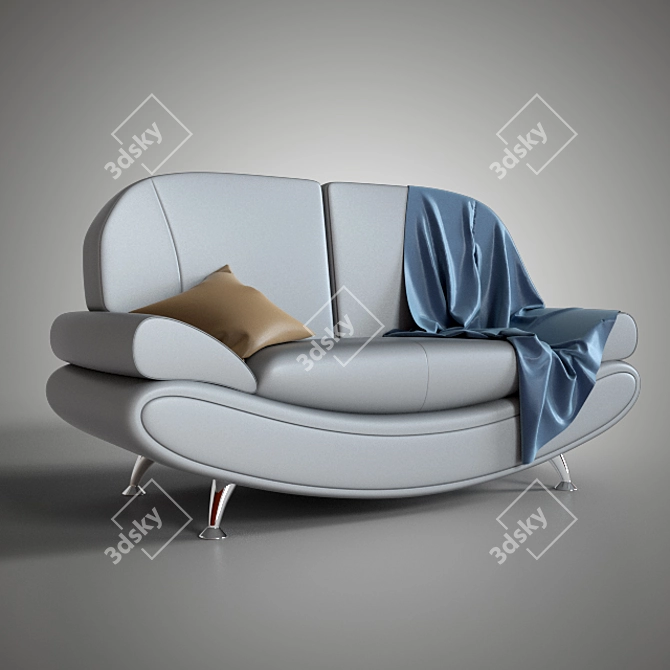 Kalinka 6: Spacious and Stylish Sofa 3D model image 1