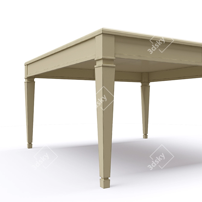 Marioni BERLINO Dining Table 3D model image 2