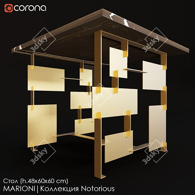 Notorious Coffee Table by Marioni 3D model image 1