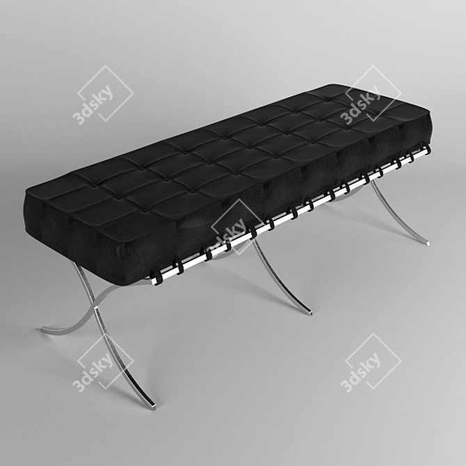 Barcelona Triple Bunk Bed 3D model image 1