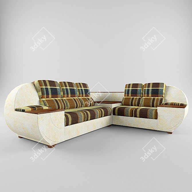 Modern DODGE Sofa  3D model image 1