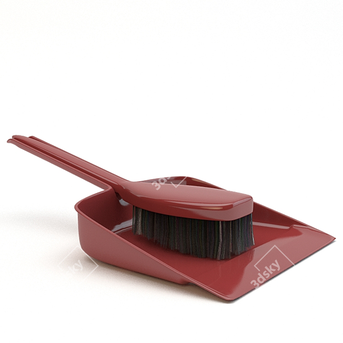 All-in-One Dustpan Brush: Easy Cleanup Solution 3D model image 1