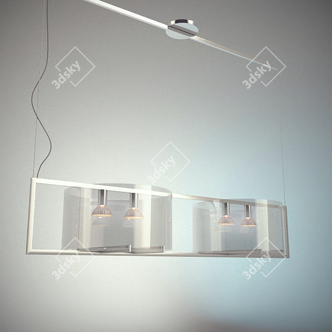 Lirio Clarus Hanging and Floor Lamp Set 3D model image 2