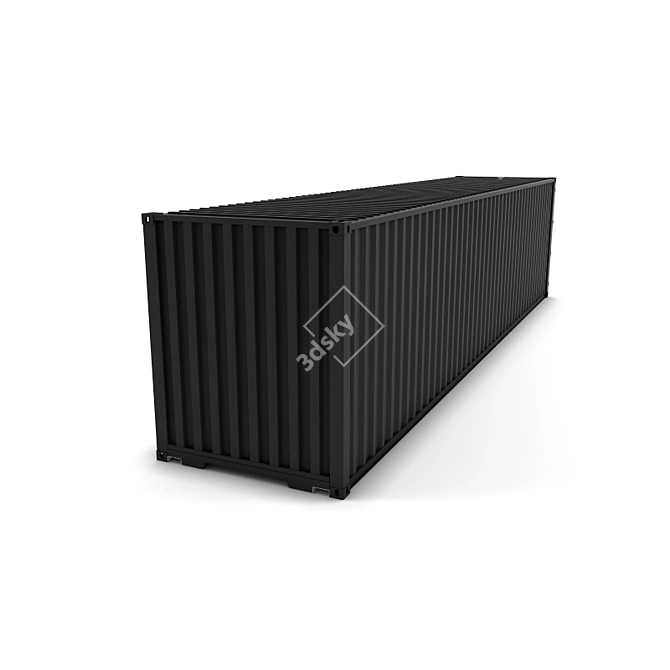 Max Rigged Cargo Container (40ft) 3D model image 3