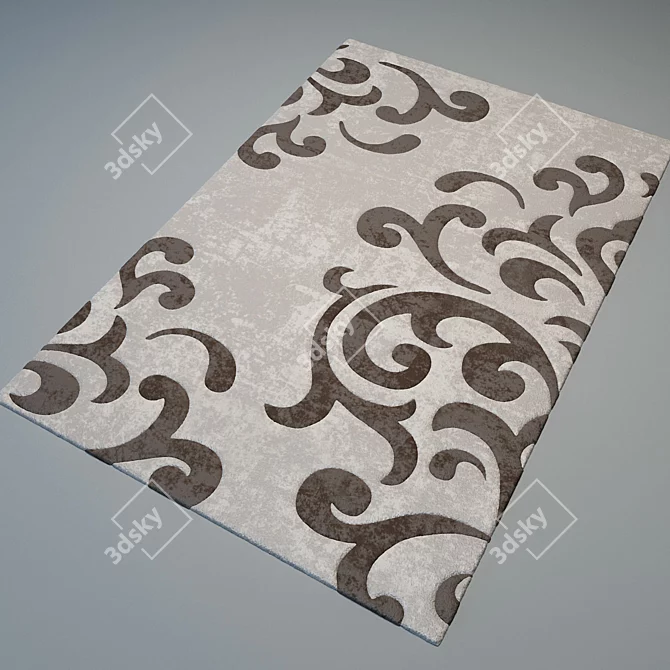 Contemporary Carpet - 2x3m 3D model image 1