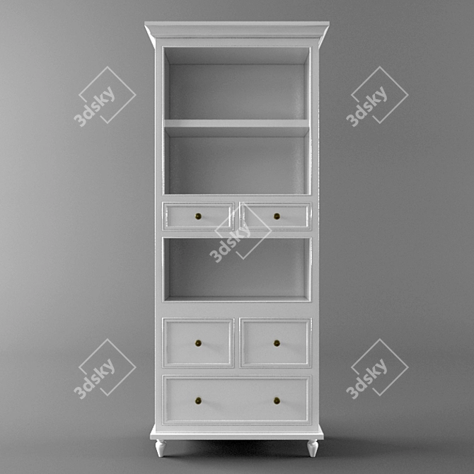 Elegant V-Ray Sideboard 3D model image 1