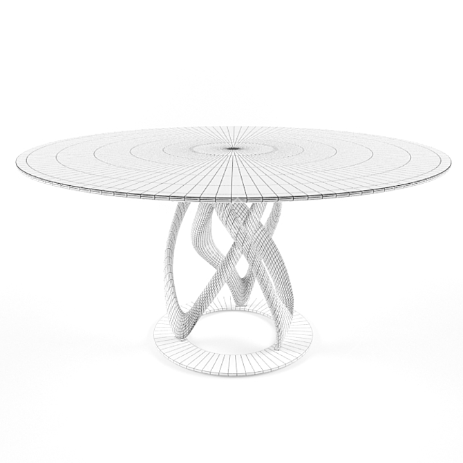 Elegant Porada Ifinity Tondo Table 3D model image 2