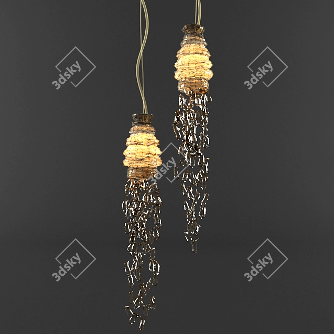 Versatile Ceiling/Wall Lamp 3D model image 1