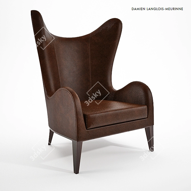 Elegant Damien Langlois Chair 3D model image 1