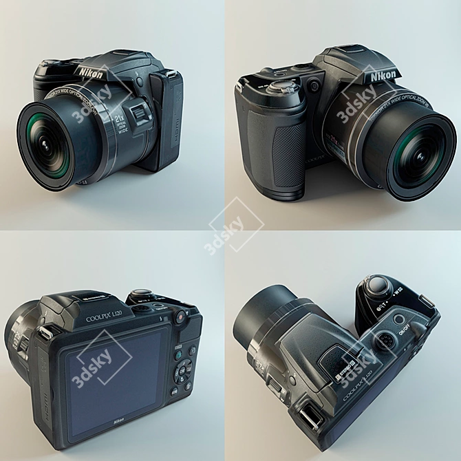 Nikon Low Poly: Quick Interior Visualization 3D model image 2