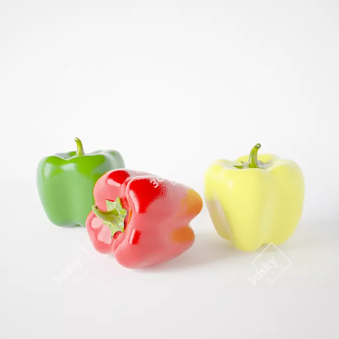 Delicious Bulgarian Pepper 3D model image 1