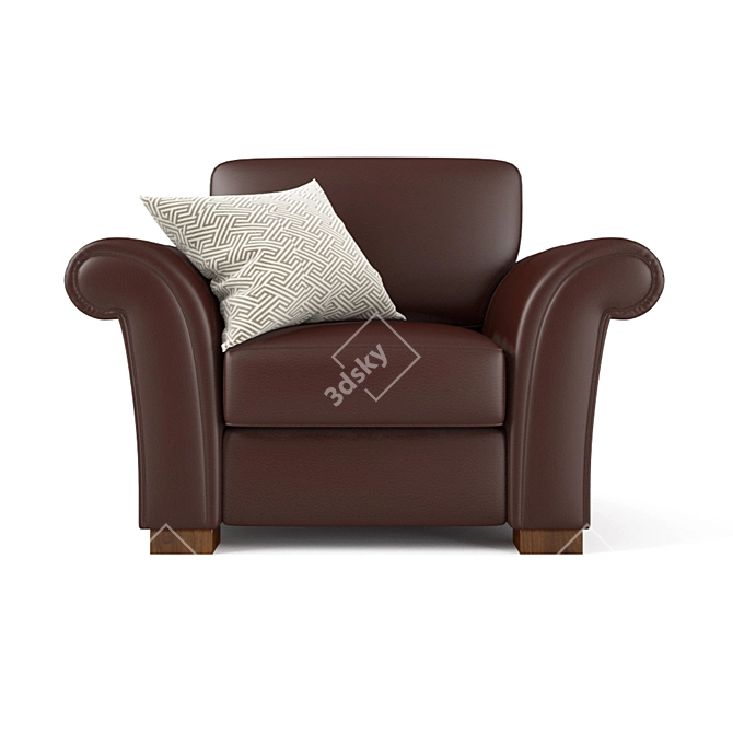 Natuzzi Inga: Perfectly Crafted Armchair 3D model image 2