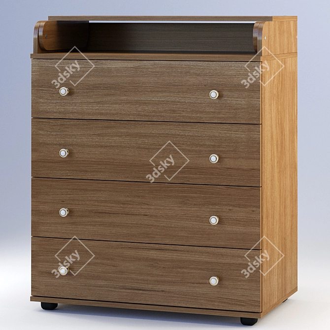 "Umka" Changing Table: Stylish and Functional 3D model image 1