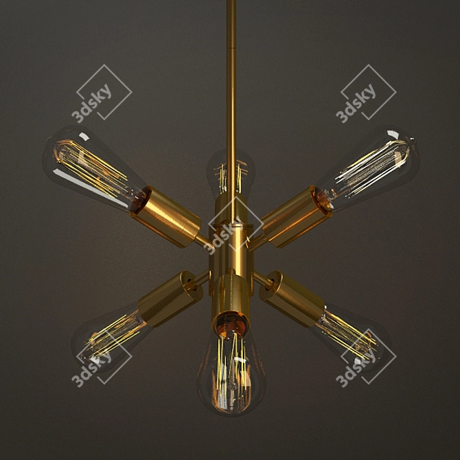 Contemporary Mobile Chandelier 3D model image 1