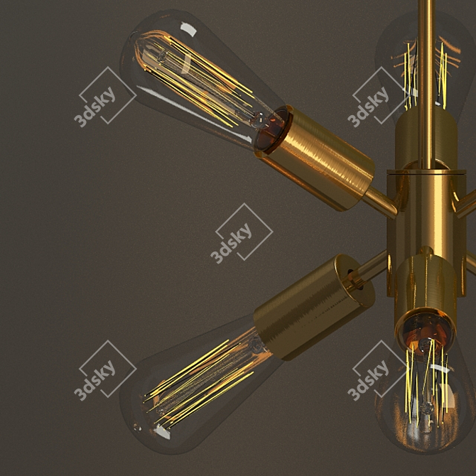 Contemporary Mobile Chandelier 3D model image 3