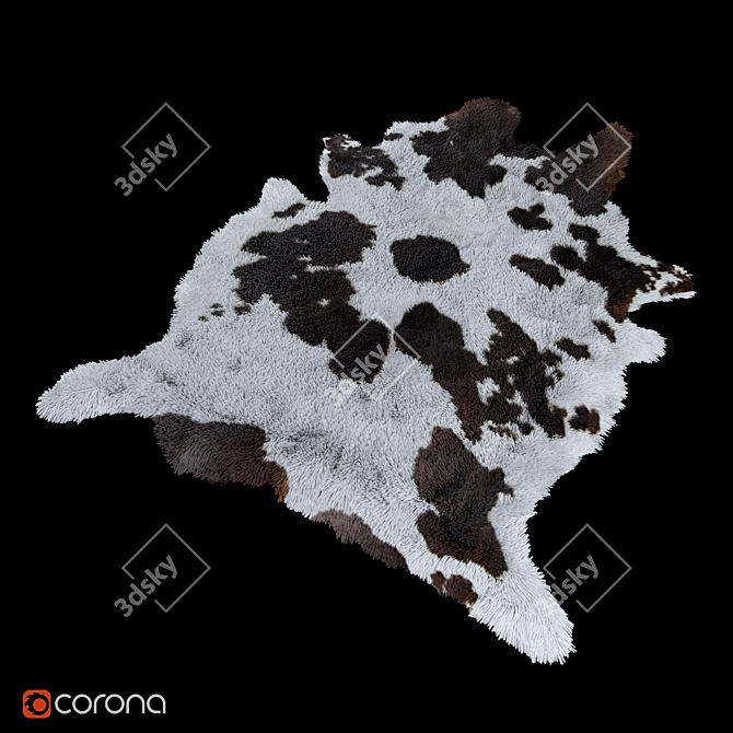  Geometric Wool Animal Hide 3D model image 1