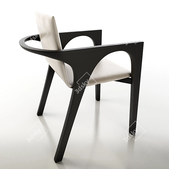 Modern Comfort Dining Chair 3D model image 1