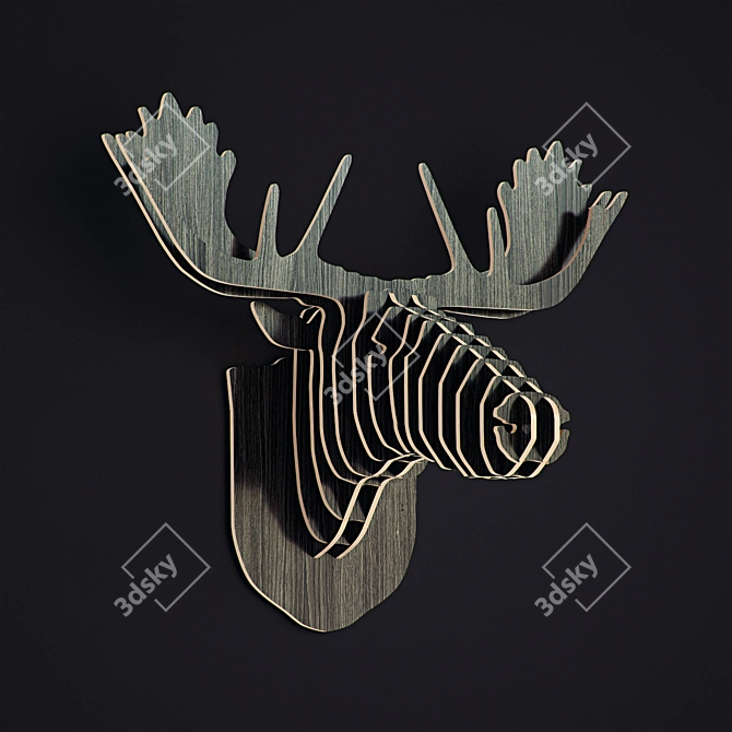 Nordic Animal Wall Crafts 3D model image 1