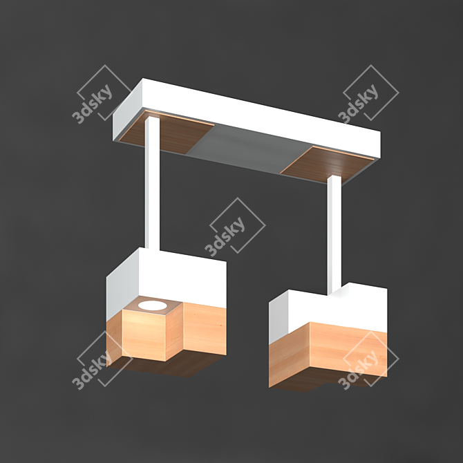 Title: Italian Ceiling Lamp: La Lampada 3D model image 1