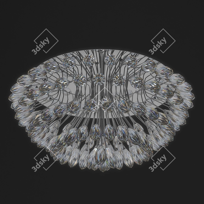 Chiaro Crystal Ceiling Chandelier 3D model image 1