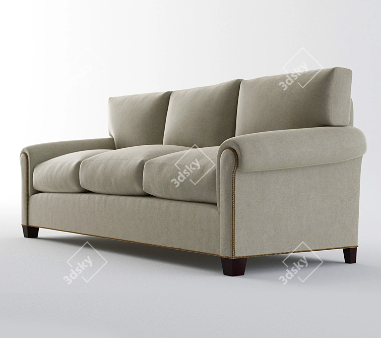 Modern Classic Baker Cinema Sofa 3D model image 1