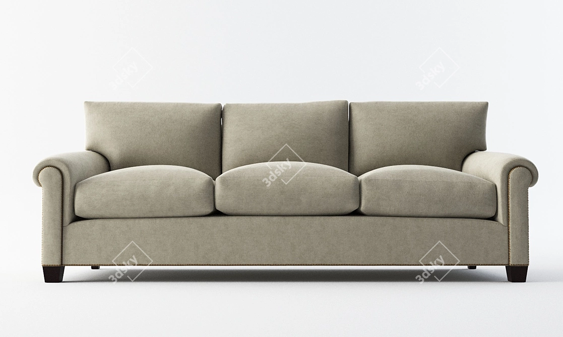 Modern Classic Baker Cinema Sofa 3D model image 2