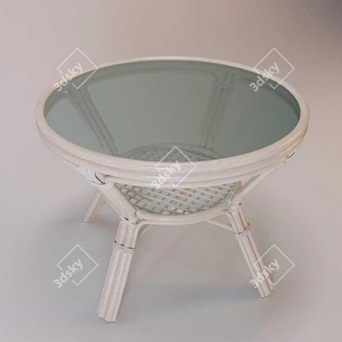 Outdoor Foldable Patio Table 3D model image 2