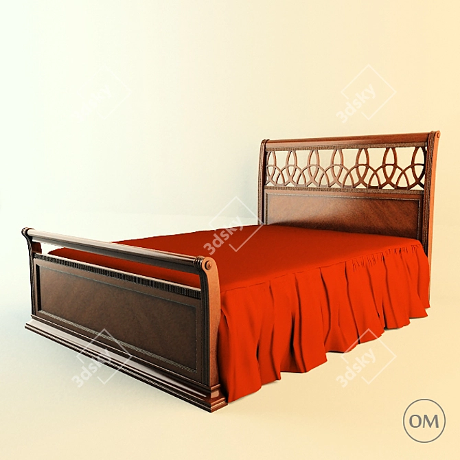 Elegant Miassmobili "Bristol: Bed 3D model image 1