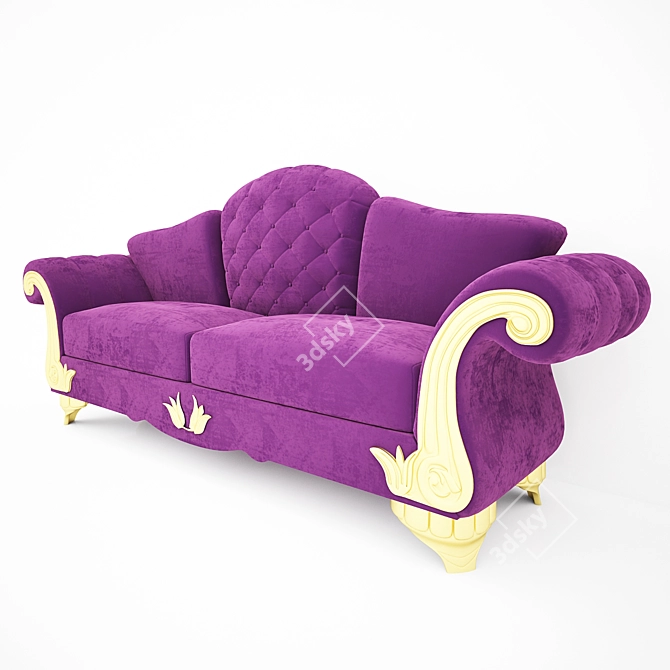 Kawsar Bako Classic Sofa 3D model image 2