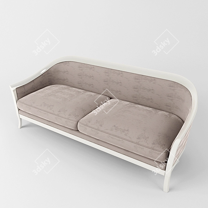 Marta Contemporary Italian Two-Seater Sofa 3D model image 1