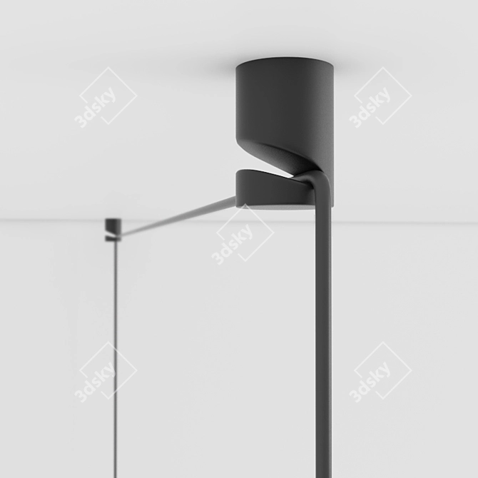 VIBIA WIREFLOW 0348: Striking Pendant Lighting 3D model image 3