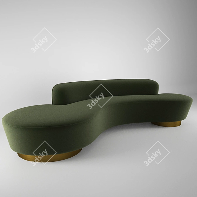 Kagan Designer Sofa 3D model image 1