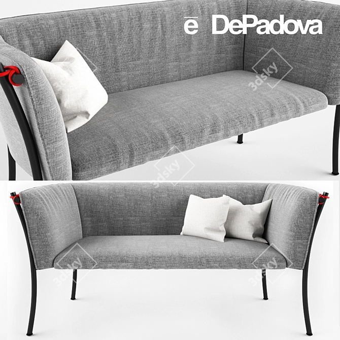 De Padova Smerlada: Sleek and Stylish Sofa 3D model image 1