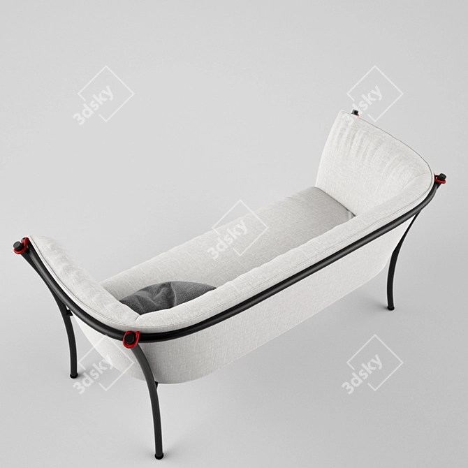 De Padova Smerlada: Sleek and Stylish Sofa 3D model image 2