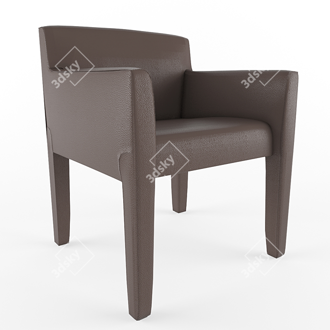 Luxury Meridiani Tautou Armchair 3D model image 1