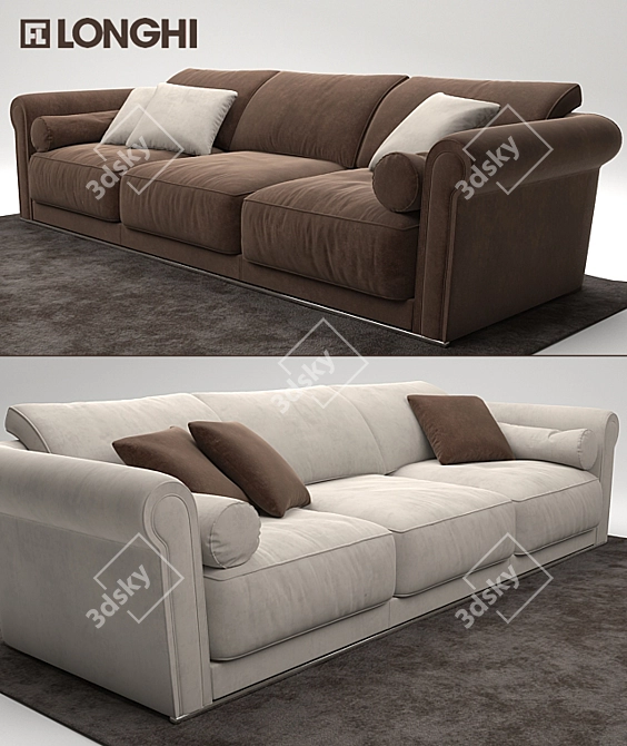 Lovely Longhi Loveluxe Sofa 3D model image 1