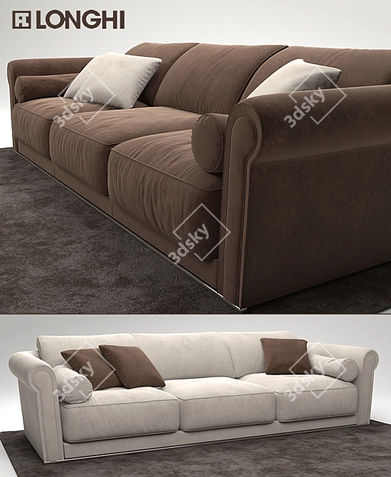 Lovely Longhi Loveluxe Sofa 3D model image 2