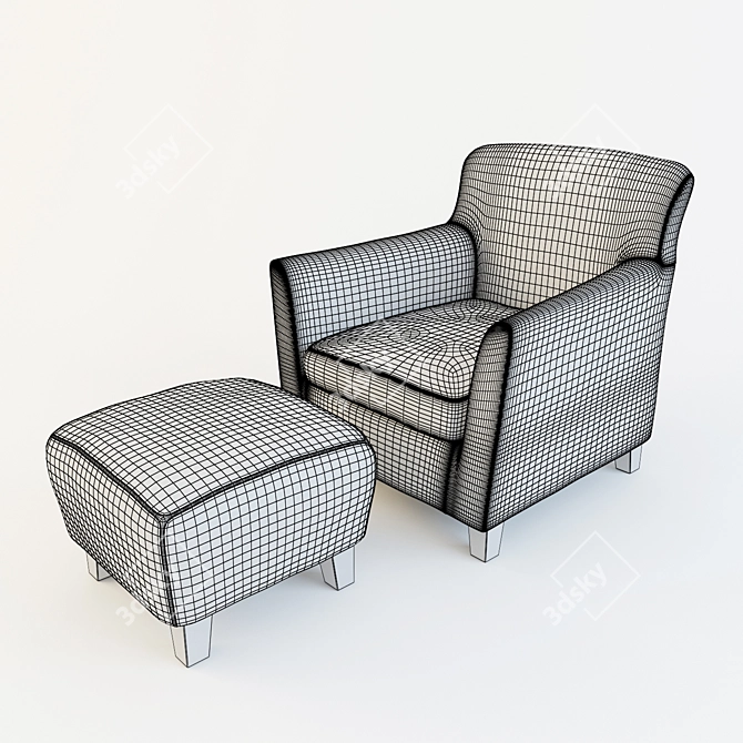 EKENAS - Stylish and Comfortable Sofa 3D model image 2