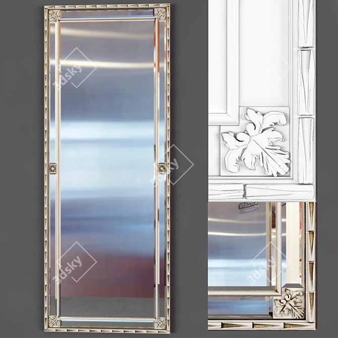 Elegant Reflection: Silvano Grifoni Mirror 3D model image 1