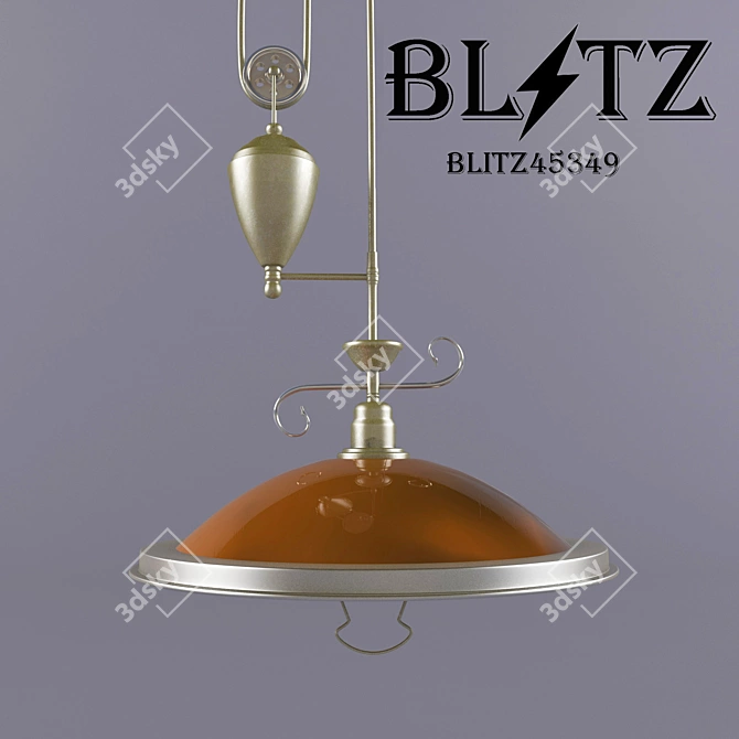 Bronze Metal Ceiling Pendant - BLITZ 3D model image 1