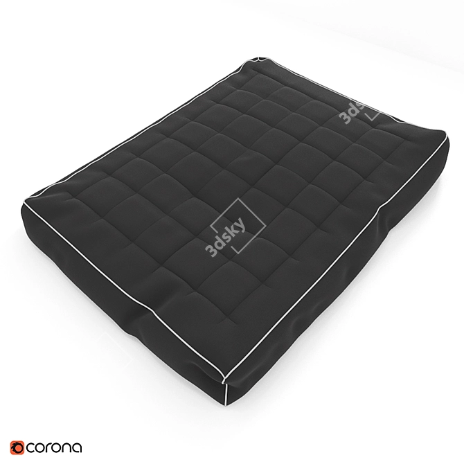 Cozy Window Cushion 3D model image 1