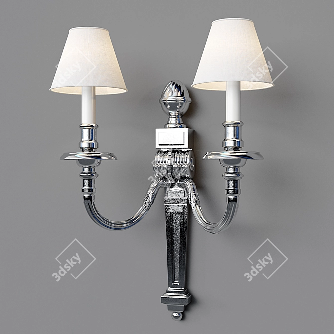 Elegant Vaughan Wall Sconce 3D model image 1