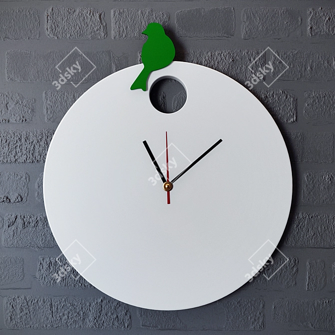 DidiArt "Kukushenok" Wall Clock 3D model image 1